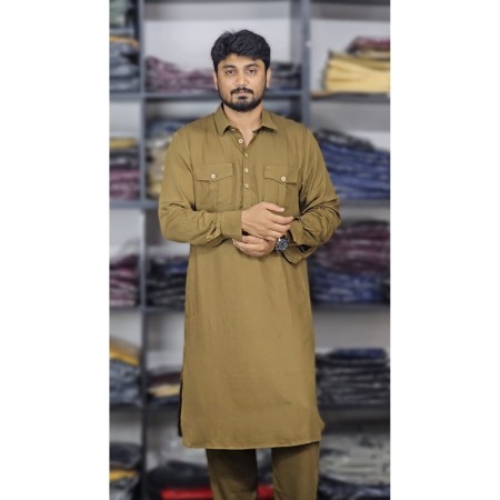 Cotton Kabli Set- Olive