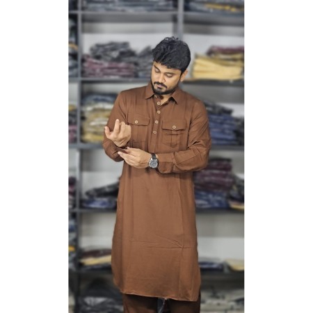 Cotton Kabli Set- Chocolate