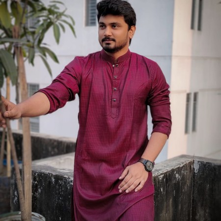 Cotton panjabi - Maroon
