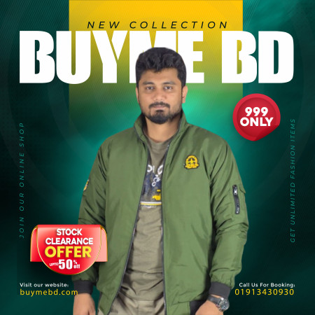Winter high neck padding jacket micro - Logo Olive